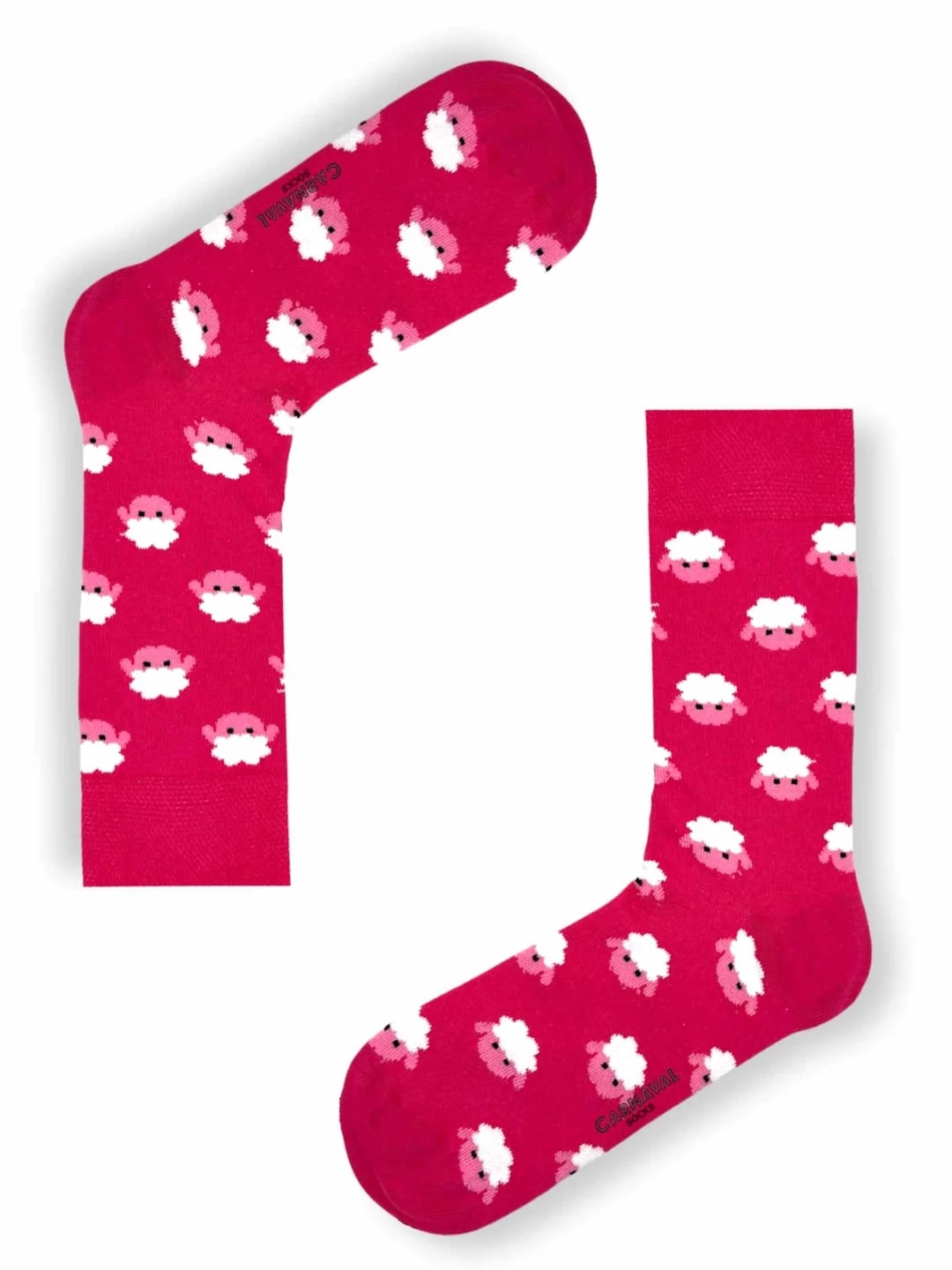 Chaussettes Carnaval Socks - Moutons Roses
