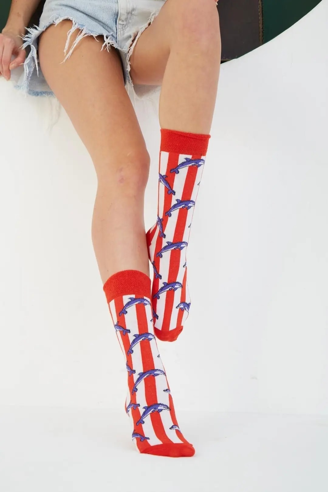 chaussettes dauphins