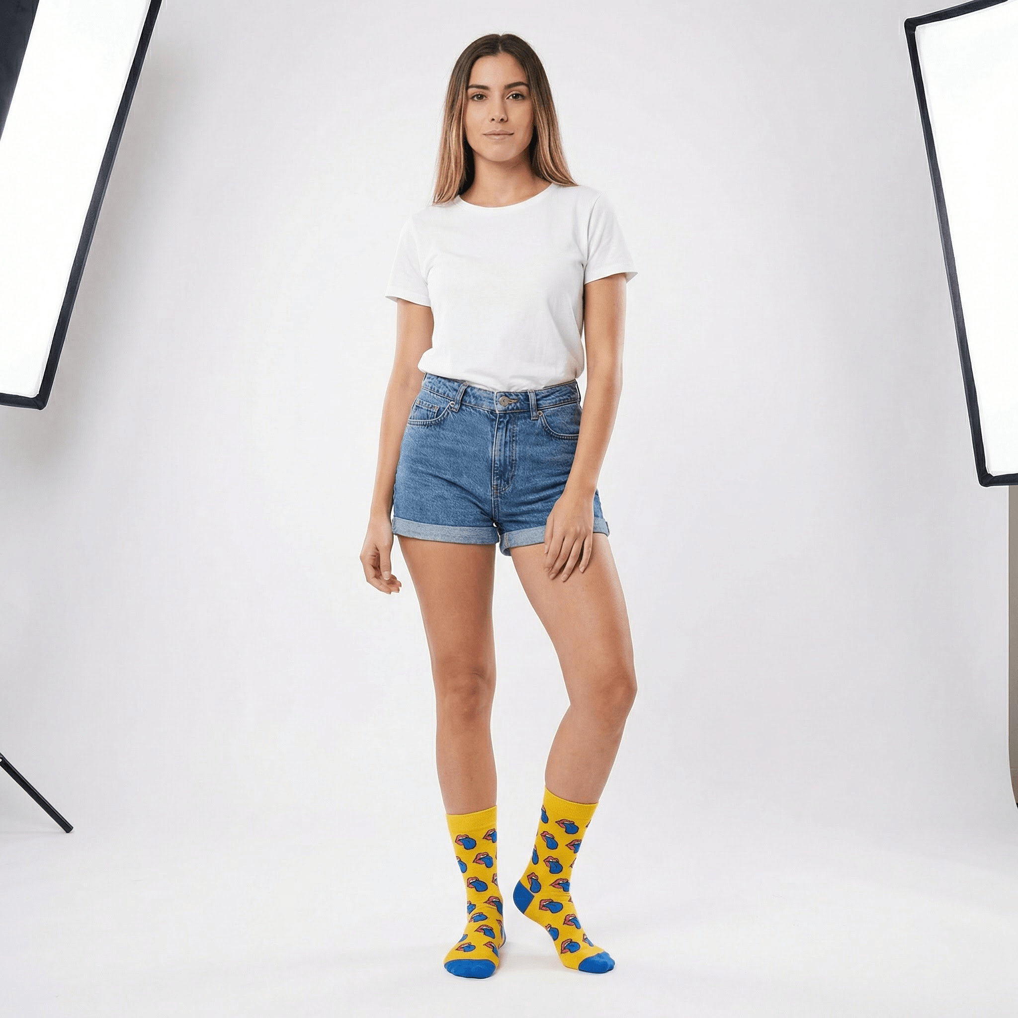 Chaussettes sur mannequin femme